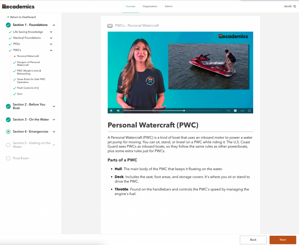 Recademics - Content with video