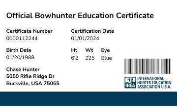 IHEA Bowunter Education Card