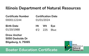 Illinois Boater Safety Card