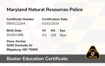 Maryland Boater Safety Card (1)
